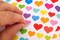 Assorted Color Heart Stickers 3/4" – 400 Count | Classroom Reward & Craft Stickers